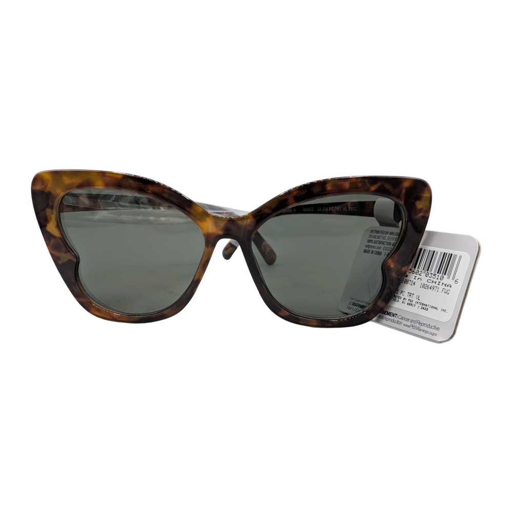 West Loop Womens Tortoise Shell Cat Eye Sunglasses Brown SR0922